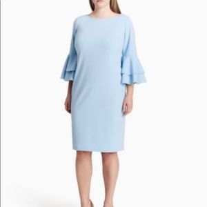 Bell sleeve powder blue Calvin Klein dress size 20